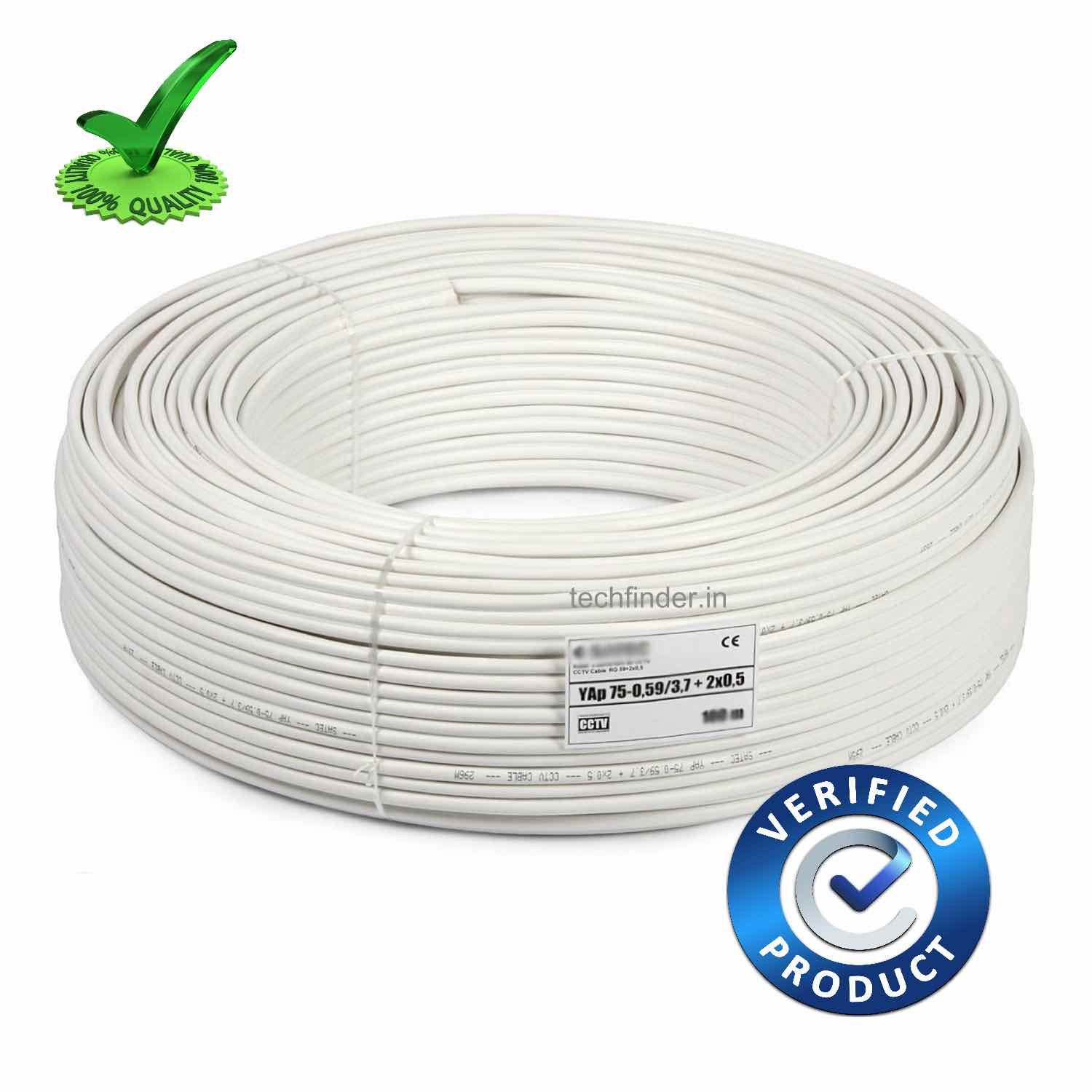 2+1 Co-Oxial Economy CCTV Cable 100mtr Coil 2+1 Co-Oxial Economy CCTV Cable 100mtr Coil